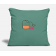 Tea Shirt Cypress Green Pillow